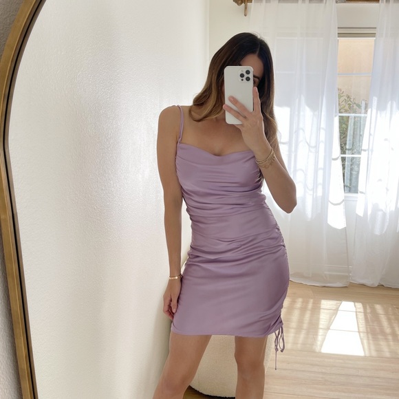 SOLD OUT • Love Poem Ruched Slip Dress - Picture 2 of 5